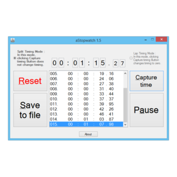 aStopwatch screenshot