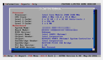 ASTRA - Advanced Sysinfo Tool screenshot