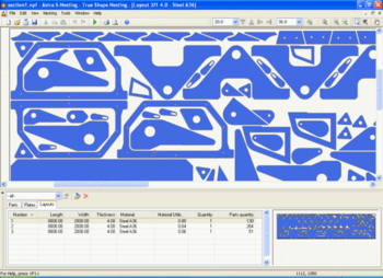 Astra S-Nesting screenshot