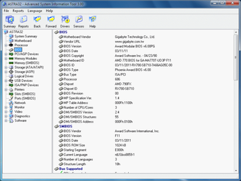 ASTRA32 - Advanced System Information Tool screenshot 2