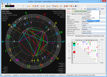 Astrallis Primary Directions & Astrology Software screenshot 12