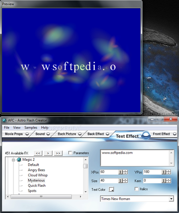 Astro Flash Creator screenshot