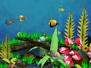 Astro Gemini Software Fish Aquarium 3D Screensaver screenshot