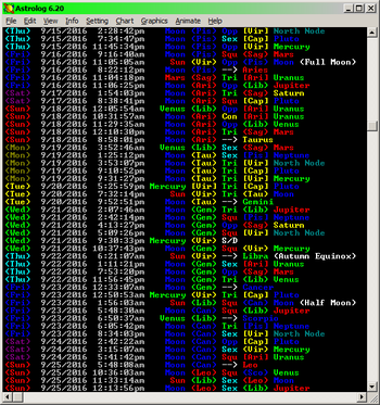 Astrolog screenshot 6