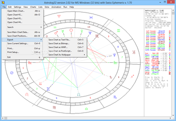 Astrolog32 screenshot 2