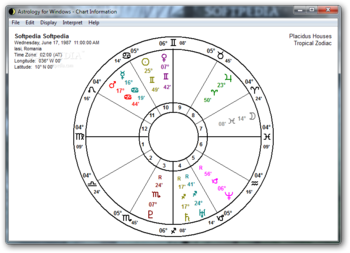 Astrology for Windows screenshot 2