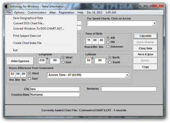 Astrology for Windows screenshot 5