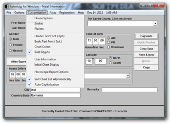 Astrology for Windows screenshot 6