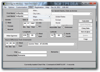 Astrology for Windows screenshot 7