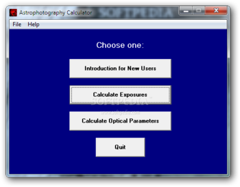 Astrophotography Calculator screenshot