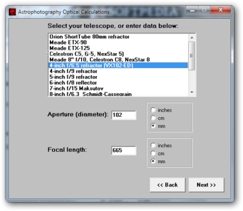Astrophotography Calculator screenshot 4