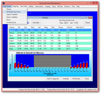 AstroWorkBench screenshot 2