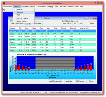 AstroWorkBench screenshot 3