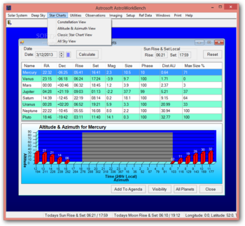 AstroWorkBench screenshot 4