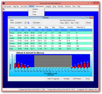 AstroWorkBench screenshot 5