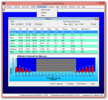 AstroWorkBench screenshot 6