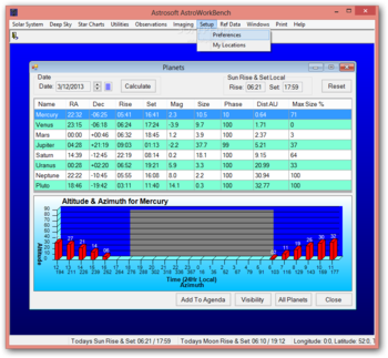 AstroWorkBench screenshot 7