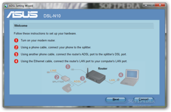 ASUS DSL-N10 B1 Wireless Router Utilities screenshot