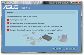 ASUS DSL-N10 Wireless Router Utilities screenshot