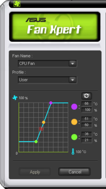 ASUS Fan Xpert screenshot