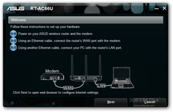 ASUS RT-AC66U Wireless Router Utilities screenshot