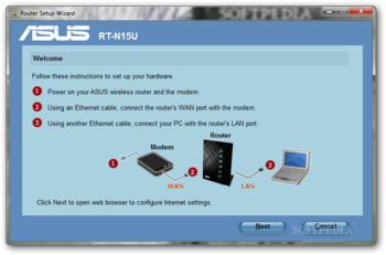 ASUS RT-N15U Wireless Router Utilities screenshot