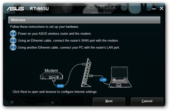 ASUS RT-N65U Wireless Router Utilities screenshot