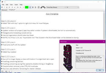 Asys screenshot