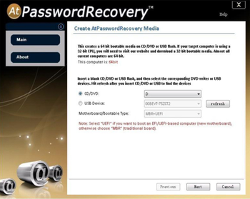 At Password Recovery screenshot 2