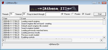 Athena II screenshot