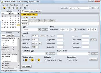 Athlete's Database Gold screenshot