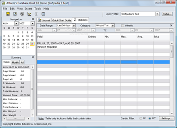 Athlete's Database Gold screenshot 5