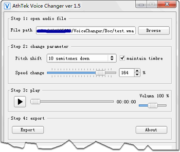 AthTek Free Voice Changer screenshot