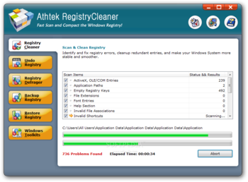 AthTek Registry Cleaner screenshot 2