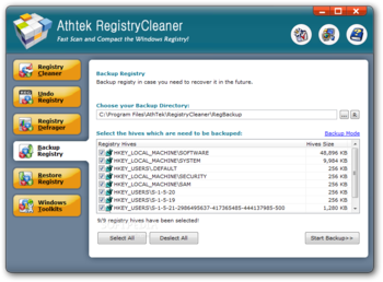 AthTek Registry Cleaner screenshot 7