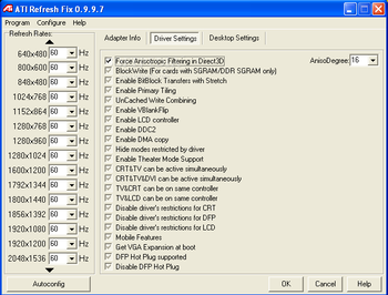 ATI Refresh Rate Fixer screenshot 2