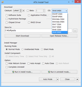 ATIc Install Tool screenshot 2