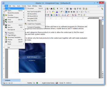 Atlantis Word Processor screenshot 5