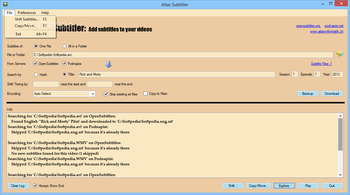 Atlas Subtitler screenshot 2