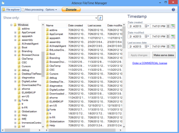 Atlence FileTime Manager screenshot 4