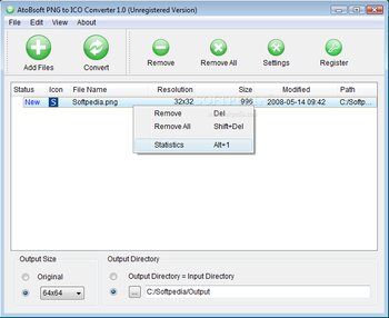 AtoBsoft PNG to ICO Converter screenshot