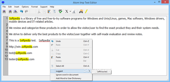 Atom Imp Text Editor screenshot