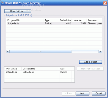 Atomic RAR Password Recovery screenshot 2