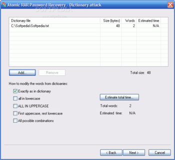 Atomic RAR Password Recovery screenshot 3