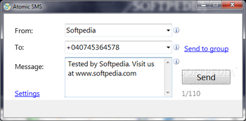 Atomic SMS screenshot