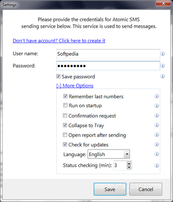 Atomic SMS screenshot 2