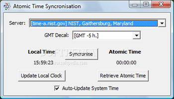 Atomic Time Synchronization screenshot