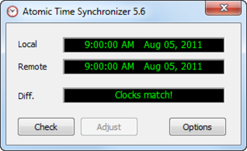 Atomic Time Synchronizer screenshot 3