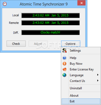 Atomic Time Synchronizer screenshot 2