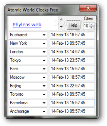 Atomic World Clocks Free screenshot